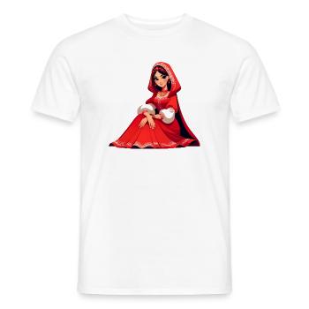 Ded Moroz Snegurotschka russischer Weihnachtsmann - Männer T-Shirt - Weiß - Vorne - AI Model Male 178 dark (178cm)