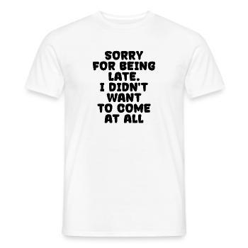 Lustige Sprüche Egal Ist Mir Wurscht Gleichgültig - Männer T-Shirt - Weiß - Vorne - AI Model Male 178 dark (178cm)