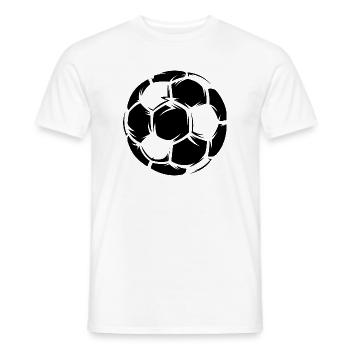 Illustration Ball used look benutzt Team Logo icon - Männer T-Shirt - Weiß - Vorne - AI Model Male 178 dark (178cm)