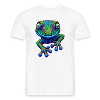 Gecko - Men's T-Shirt - white - Front - AI Model Male 178 dark (178cm)