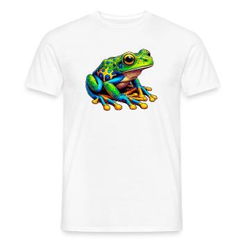 Frog - Men's T-Shirt - white - Front - AI Model Male 178 dark (178cm)