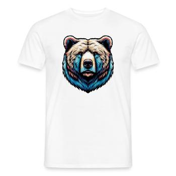 Bear - Men's T-Shirt - white - Front - AI Model Male 178 dark (178cm)