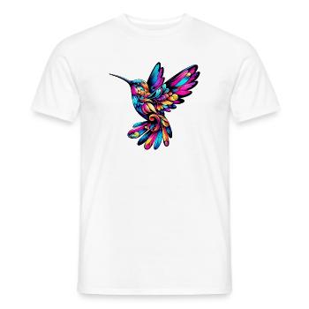 Kolibri - Männer T-Shirt - Weiß - Vorne - AI Model Male 178 dark (178cm)