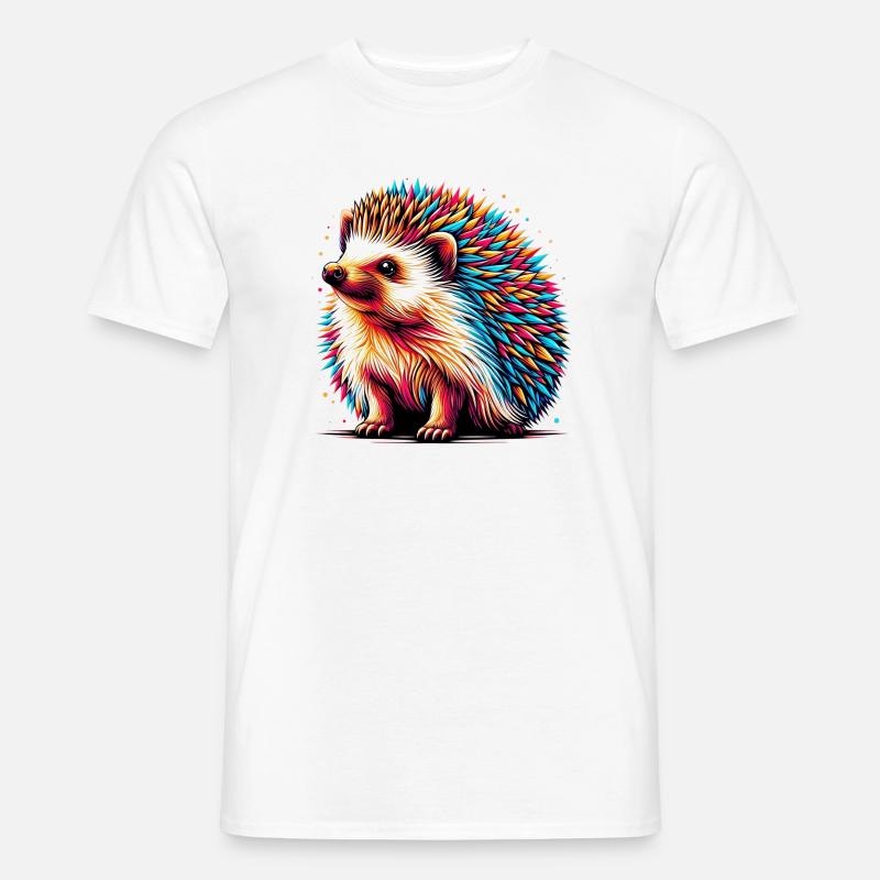 Igel - Männer T-Shirt - Weiß