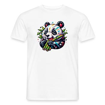 Panda - Männer T-Shirt - Weiß - Vorne - AI Model Male 178 dark (178cm)