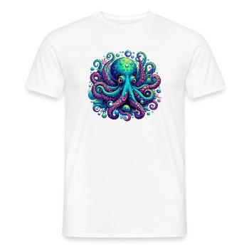 Pieuvre - T-shirt homme - blanc - Devant - AI Model Male 178 dark (178cm)