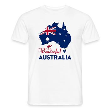 Wunderbares Australien - Männer T-Shirt - Weiß - Vorne - AI Model Male 178 dark (178cm)