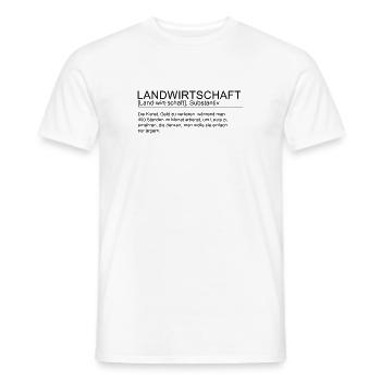 Definition Landwirtschaft Landwirt T-Shirt - Männer T-Shirt - Weiß - Vorne - AI Model Male 178 dark (178cm)