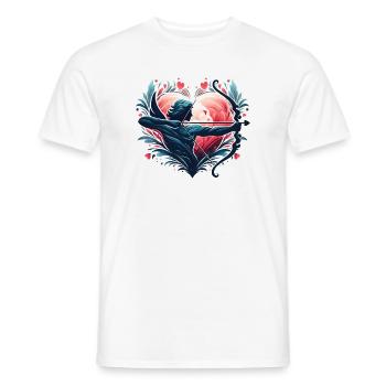 Illustration d’Archer de cœur mythique - T-shirt homme - blanc - Devant - AI Model Male 178 dark (178cm)