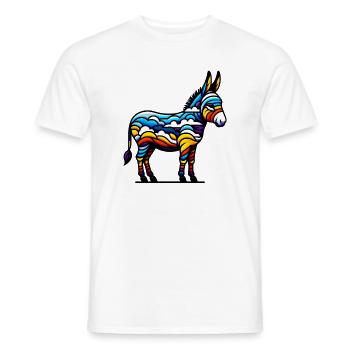 Esel, Schnuller, Maultier - Männer T-Shirt - Weiß - Vorne - AI Model Male 178 dark (178cm)
