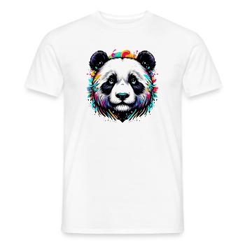 Panda - Männer T-Shirt - Weiß - Vorne - AI Model Male 178 dark (178cm)