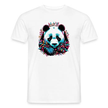 Panda - Männer T-Shirt - Weiß - Vorne - AI Model Male 178 dark (178cm)