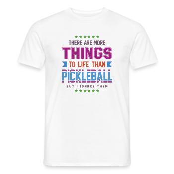 Pickleball - Men's T-Shirt - white - Front - AI Model Male 178 dark (178cm)