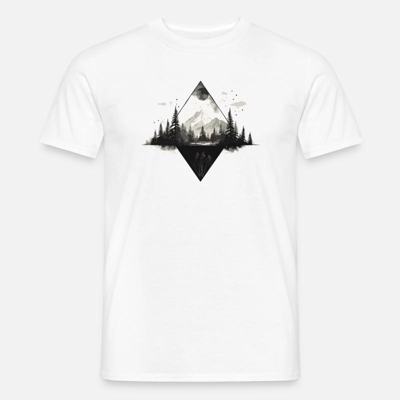 Summit path in the cloud forest - Men’s T-shirt - white
