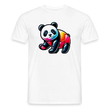 Panda - Männer T-Shirt - Weiß - Vorne - AI Model Male 178 dark (178cm)