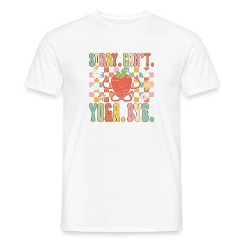 Tut mir Leid. Nicht. Joga. Auf Wiedersehen - Männer T-Shirt - Weiß - Vorne - AI Model Male 178 dark (178cm)
