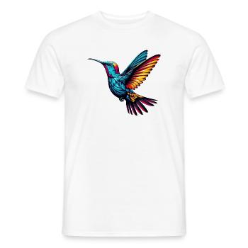 Kolibri - Männer T-Shirt - Weiß - Vorne - AI Model Male 178 dark (178cm)
