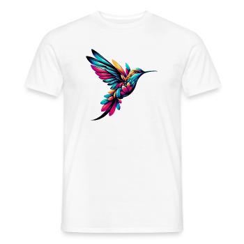 Colibri - T-shirt homme - blanc - Devant - AI Model Male 178 dark (178cm)