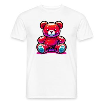 Bear - Men's T-Shirt - white - Front - AI Model Male 178 dark (178cm)