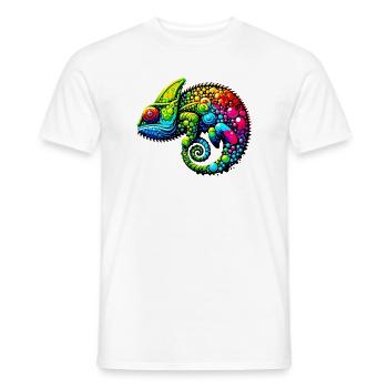 Caméléon - T-shirt homme - blanc - Devant - AI Model Male 178 dark (178cm)