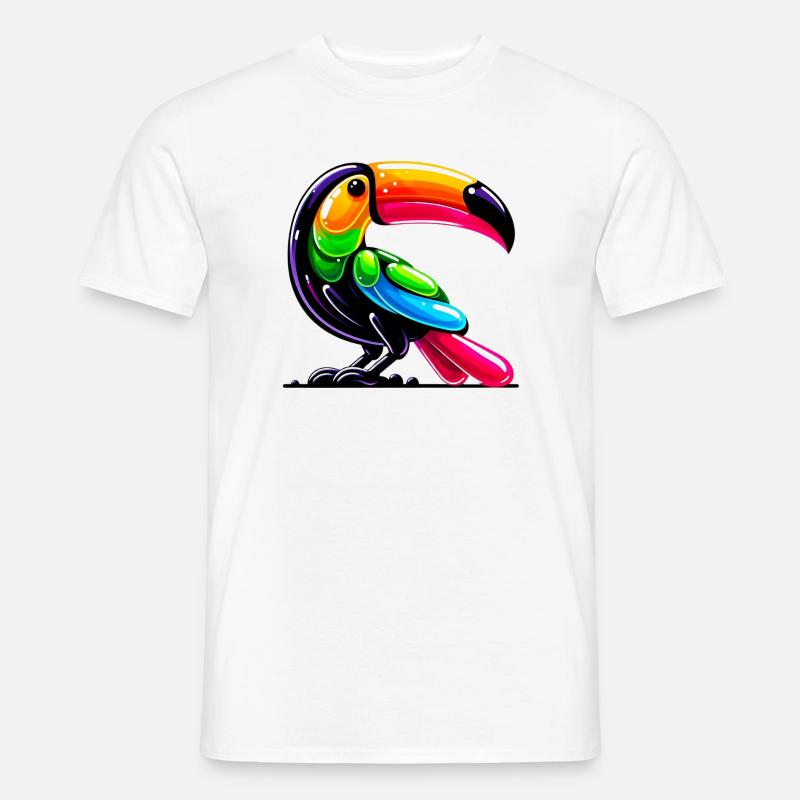 Tukan - Männer T-Shirt - Weiß