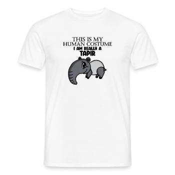 tapir tapire Spruch - Männer T-Shirt - Weiß - Vorne - AI Model Male 178 dark (178cm)