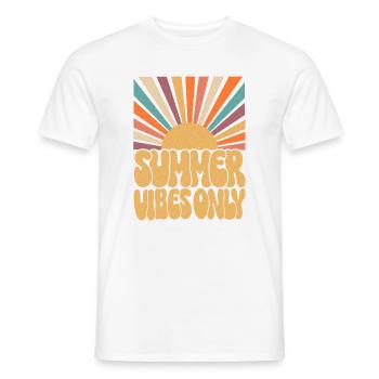 Summer Vibes Only - Men's T-Shirt - white - Front - AI Model Male 178 dark (178cm)