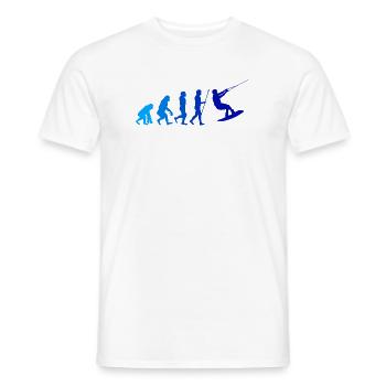 Wakeboard, Evolution, Water Skiing, Water Sports, Surfing - Men's T-Shirt - white - Front - AI Model Male 178 dark (178cm)