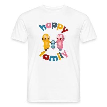 Niedliche Kawaiifiguren - Männer T-Shirt - Weiß - Vorne - AI Model Male 178 dark (178cm)