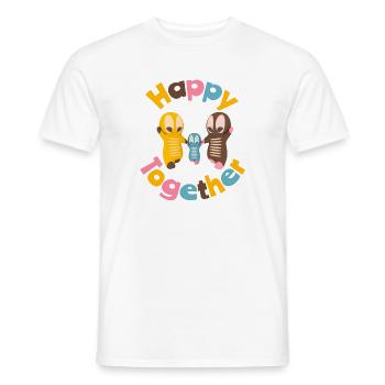 Niedliche Kawaiifiguren - Männer T-Shirt - Weiß - Vorne - AI Model Male 178 dark (178cm)