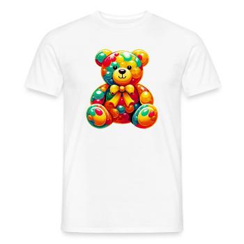 Bear - Men's T-Shirt - white - Front - AI Model Male 178 dark (178cm)