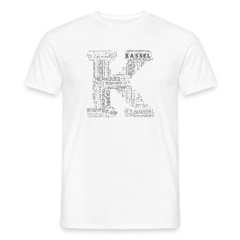 motiv_kassel_k2 - Männer T-Shirt - Weiß - Vorne - AI Model Male 178 dark (178cm)