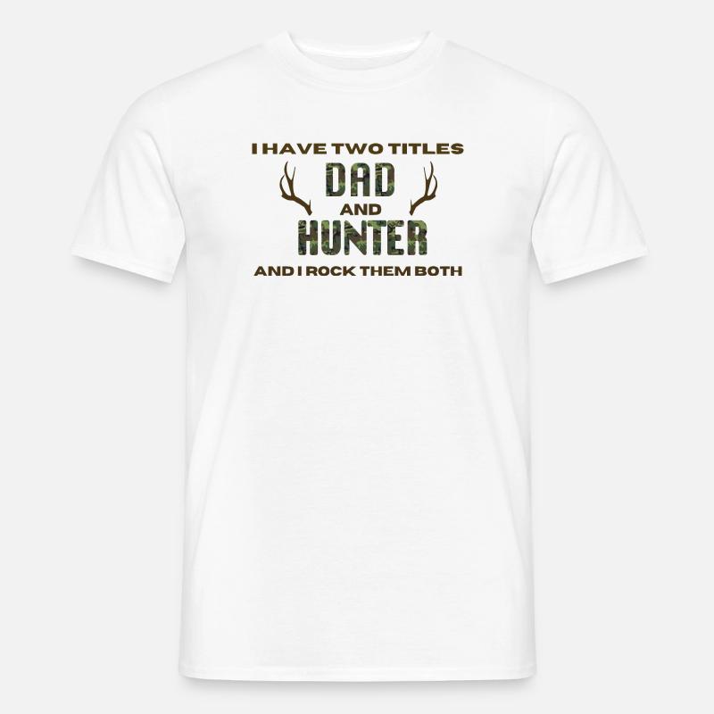 Jäger Spruch - Männer T-Shirt - Weiß
