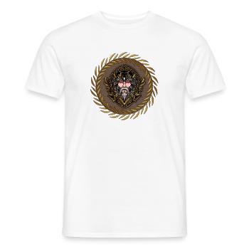 Zeus in the colors gold and black. - Men's T-Shirt - white - Front - AI Model Male 178 dark (178cm)