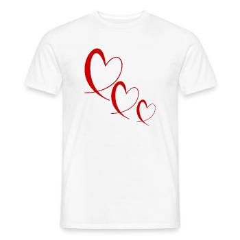 VALENTINSTAG. Junggesellinnenabschied. ICH LIEBE DICH. ICH LIEBE DICH. LIEBE - Männer T-Shirt - Weiß - Vorne - AI Model Male 178 dark (178cm)