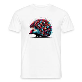 Hérisson - T-shirt homme - blanc - Devant - AI Model Male 178 dark (178cm)
