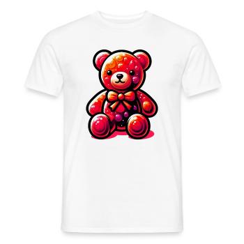Bear - Men's T-Shirt - white - Front - AI Model Male 178 dark (178cm)