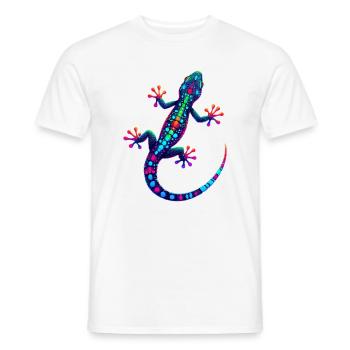 Gecko - Men's T-Shirt - white - Front - AI Model Male 178 dark (178cm)