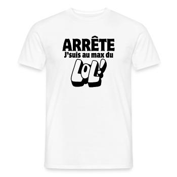 funny joke, joker, make jokes, LOL - Men's T-Shirt - white - Front - AI Model Male 178 dark (178cm)