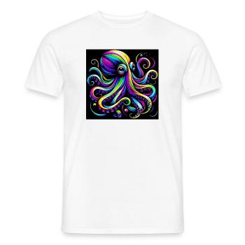 Krake - Männer T-Shirt - Weiß - Vorne - AI Model Male 178 dark (178cm)