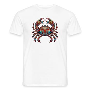 Krebs - Männer T-Shirt - Weiß - Vorne - AI Model Male 178 dark (178cm)