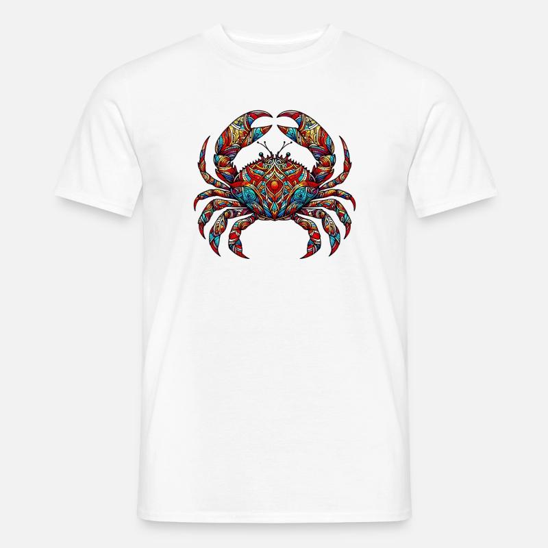 Krebs - Männer T-Shirt - Weiß