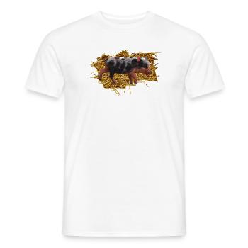 Tierbabys Jungen, geflecktes Schwein - Männer T-Shirt - Weiß - Vorne - AI Model Male 178 dark (178cm)