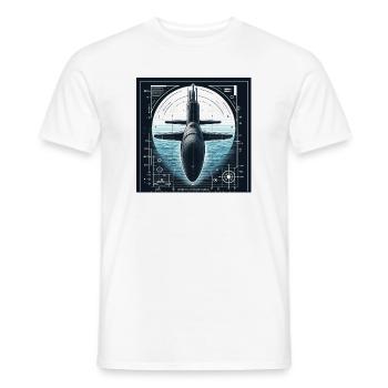 Submarine - Men's T-Shirt - white - Front - AI Model Male 178 dark (178cm)
