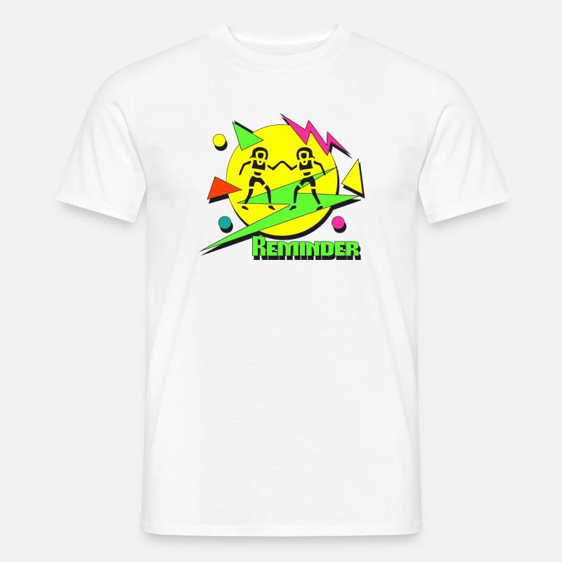 Reminder 80s - Männer T-Shirt - Weiß