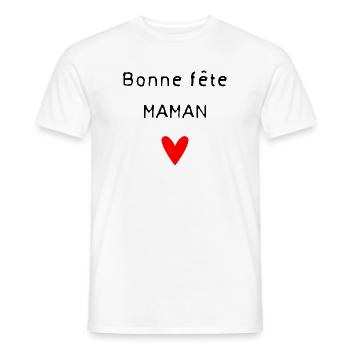 OMA. MUTTERTAG. ALLES GUTE ZUM OMA-TAG. ICH LIEBE DICH - Männer T-Shirt - Weiß - Vorne - AI Model Male 178 dark (178cm)