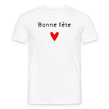 OMA. MUTTERTAG. ALLES GUTE ZUM OMA-TAG. ICH LIEBE DICH - Männer T-Shirt - Weiß - Vorne - AI Model Male 178 dark (178cm)