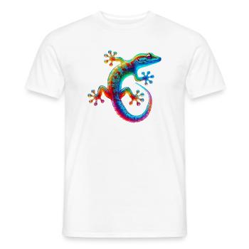 Gecko - Men's T-Shirt - white - Front - AI Model Male 178 dark (178cm)