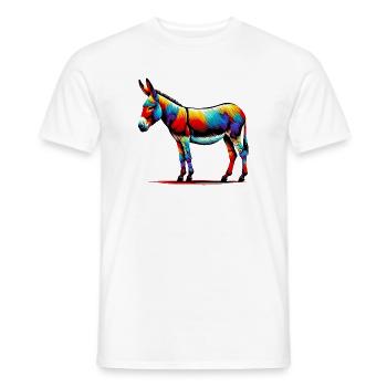 Esel, Schnuller, Maultier - Männer T-Shirt - Weiß - Vorne - AI Model Male 178 dark (178cm)