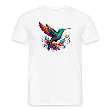 Hummingbird - Men's T-Shirt - white - Front - AI Model Male 178 dark (178cm)
